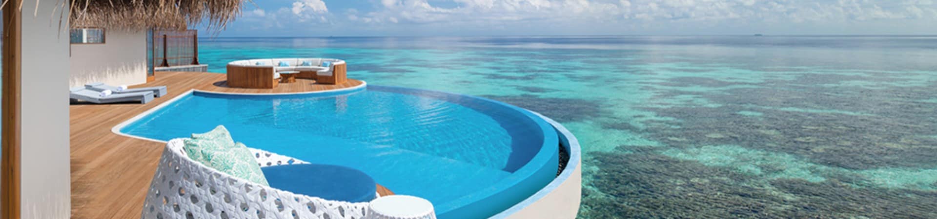 W maldives maldivas spectacular overwater piscina